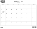 2025 AIWC Calendar