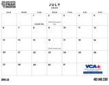 2025 AIWC Calendar